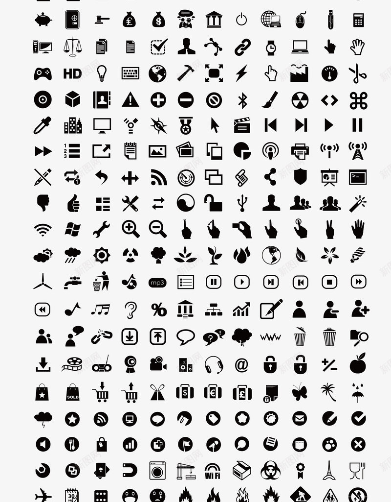 600个超实用ICON图标png_新图网 https://ixintu.com APP icon 图标 新图 新图网icon 矢量文件 网页设计