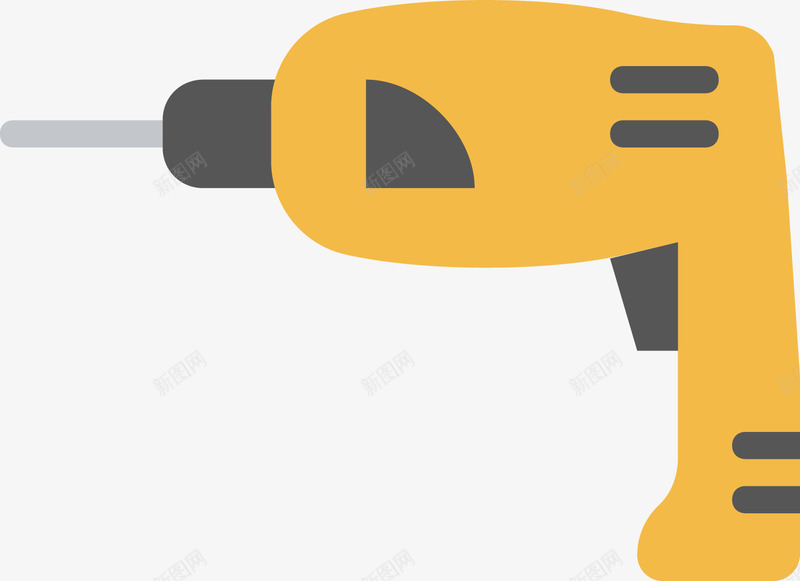 冲击钻工具图标png_新图网 https://ixintu.com 冲击钻 卡通图标 建筑装修 电手钻 电钻 装潢工具