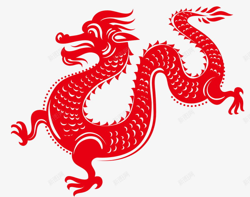 二月二龙抬头png免抠素材_新图网 https://ixintu.com 中国龙 春龙节 矢量素材 龙抬头