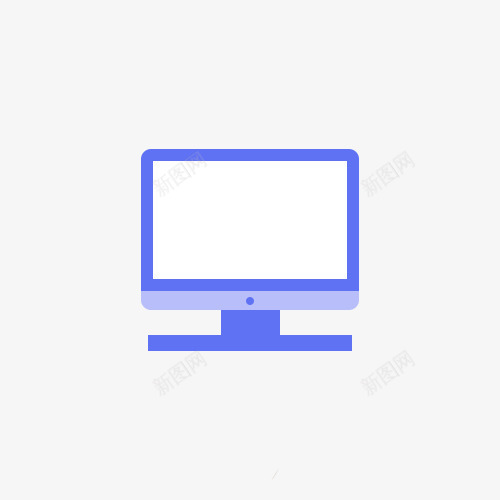 扁平化简单电脑图标png_新图网 https://ixintu.com 免抠 扁平化 电脑 科技