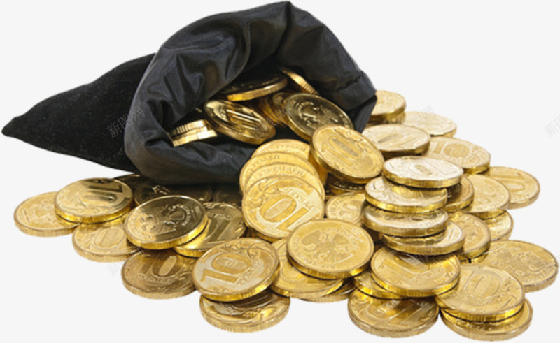 金币囊png免抠素材_新图网 https://ixintu.com 投资 理财 财富 金币 金融 金融危机 金钱
