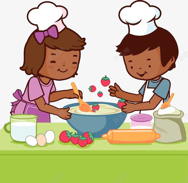 做饭的2个小孩png免抠素材_新图网 https://ixintu.com 做饭 厨具 厨房餐具 器具 帮忙做饭的小男孩 手绘打蛋器 打蛋 打蛋器 搅拌 搅拌器 混合