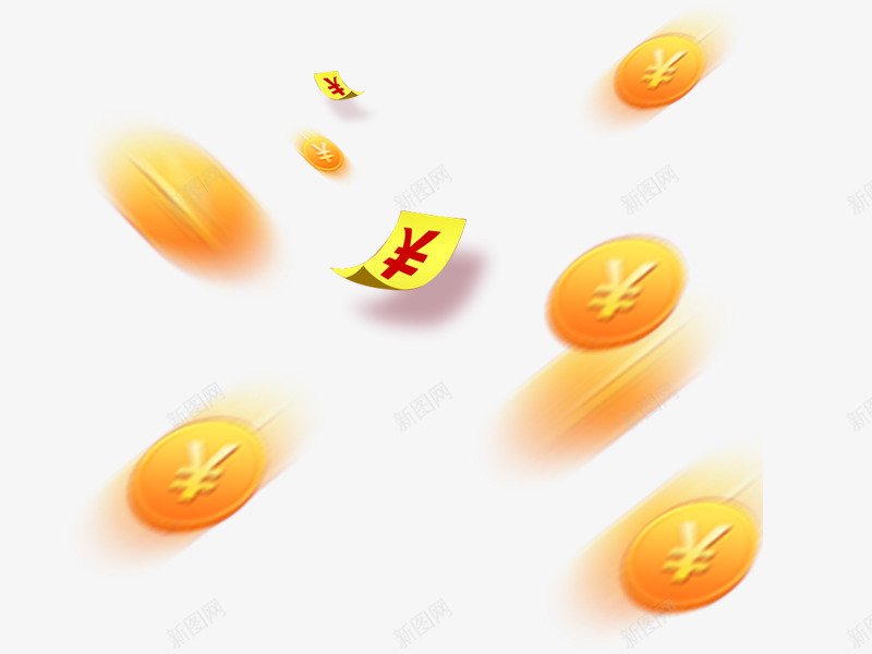 漂浮的金币优惠劵png免抠素材_新图网 https://ixintu.com 优惠劵 海报 海报素材 装饰 金币 金黄色