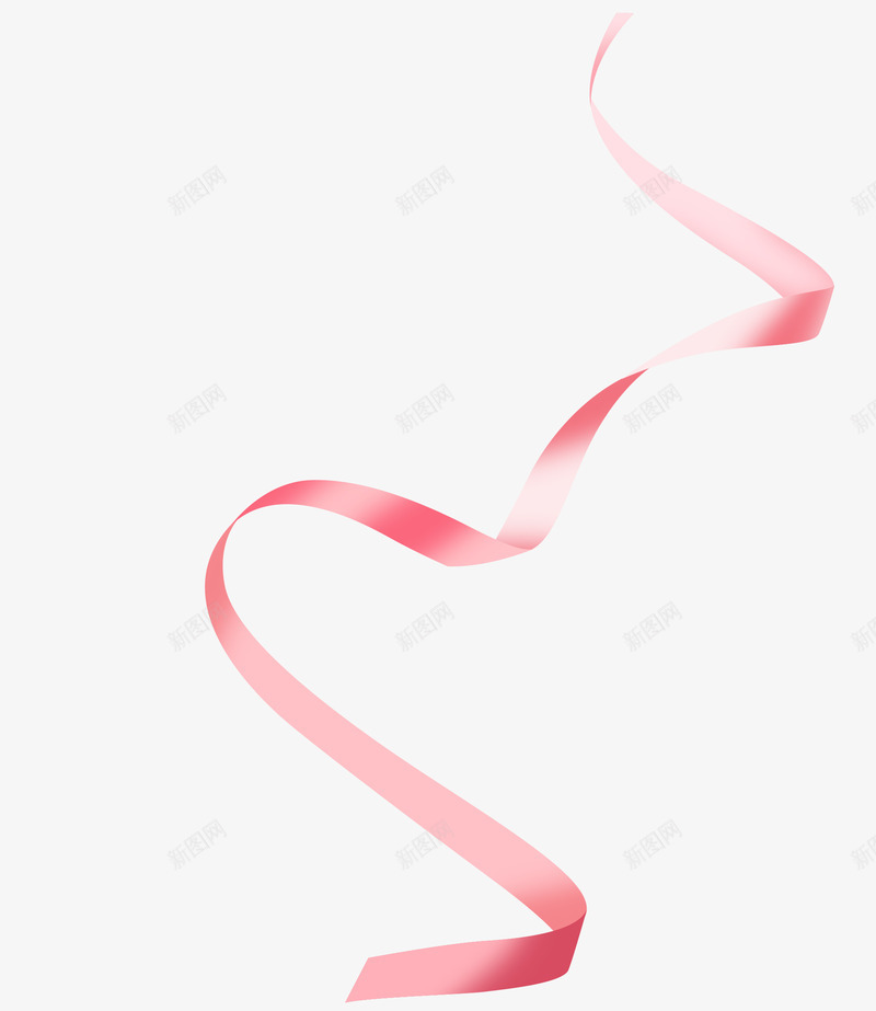 创意粉红色质感彩带漂浮元素png免抠素材_新图网 https://ixintu.com 元素 创意 彩带 彩带缠绕 彩带飘飘 漂浮 粉红色 质感