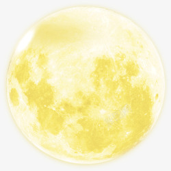 黄色背景中秋节金黄色月亮高清图片