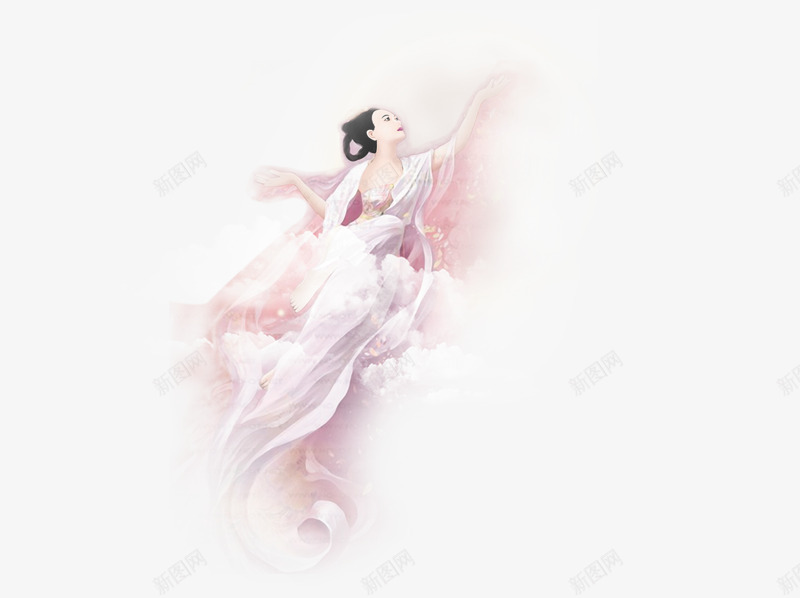 嫦娥png免抠素材_新图网 https://ixintu.com 中秋节 动漫嫦娥 团圆 节日元素 装饰图案