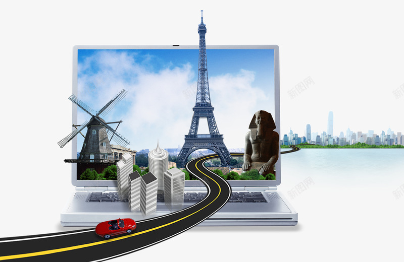 世界旅游psd免抠素材_新图网 https://ixintu.com 世界旅游 全球商务 全球电商 旅游 旅行 电商 电子商务 电脑 笔记本 网络