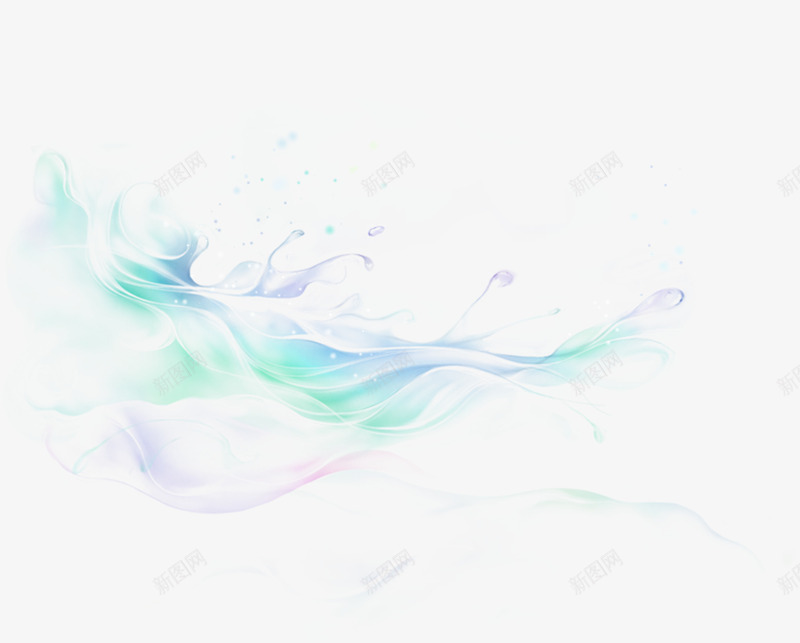炫丽手绘梦幻装饰云纹png免抠素材_新图网 https://ixintu.com 梦幻 装饰
