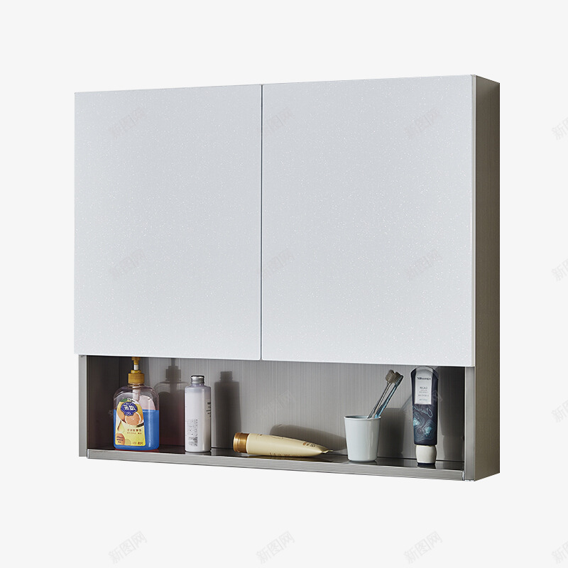 家具莹白色洗衣柜png免抠素材_新图网 https://ixintu.com 卫浴洗衣柜 吊柜 家具 洗手盆 洗衣柜 银白色吊柜 阳台洗衣柜