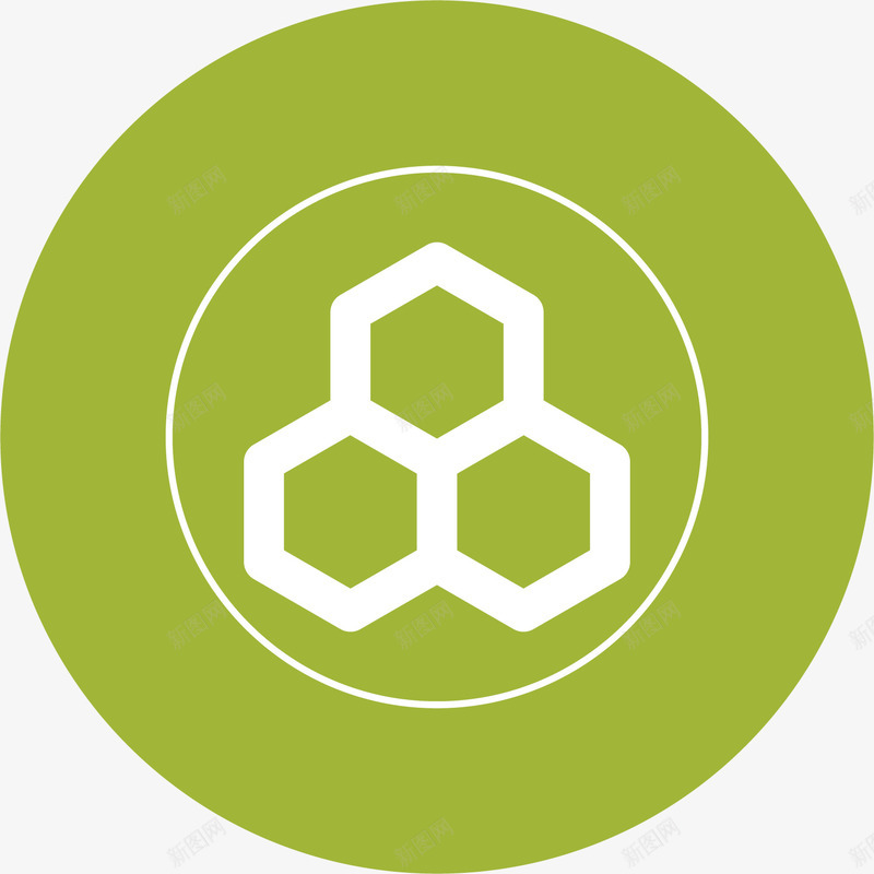 绿色化学结构式图标矢量图ai_新图网 https://ixintu.com 分子结构式 化学 化学结构式 生化医疗 生物化学 矢量图 绿色图标 苯环