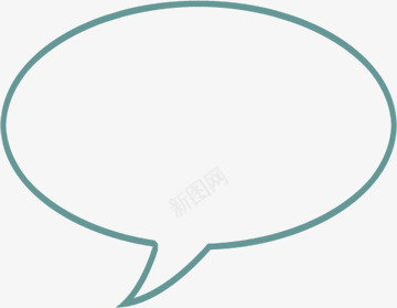 蓝色简单对话框png免抠素材_新图网 https://ixintu.com 对话框 简单 蓝色
