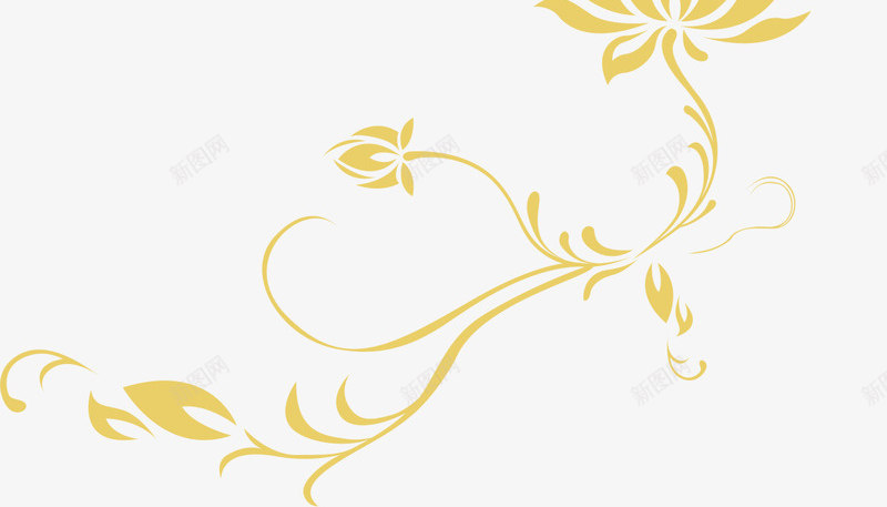 花朵花纹png免抠素材_新图网 https://ixintu.com 墙纸花纹 红色边条 纸花 纸花纹 纸花边 花朵 金色 金色纸花