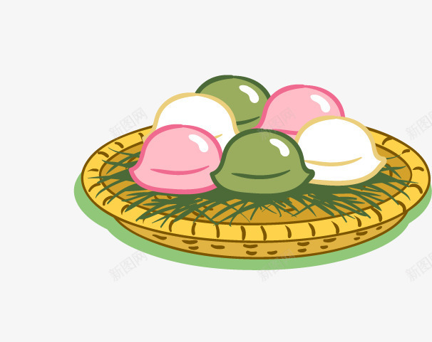 七彩的馒头png免抠素材_新图网 https://ixintu.com 七彩 创意 设计 馒头