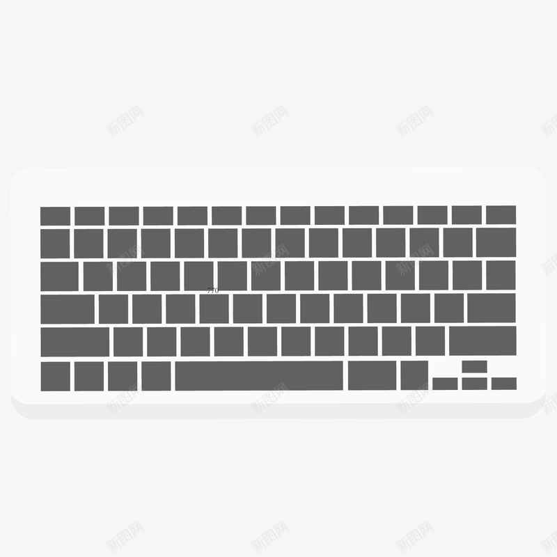 扁平电脑键盘矢量图eps免抠素材_新图网 https://ixintu.com 商业 商务 扁平 电脑 白色 矢量图 笔记本 键盘 键盘图案