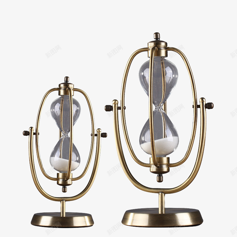 爱情时间沙漏png免抠素材_新图网 https://ixintu.com 产品实物 创意礼物 沙漏计时器 金属摆件