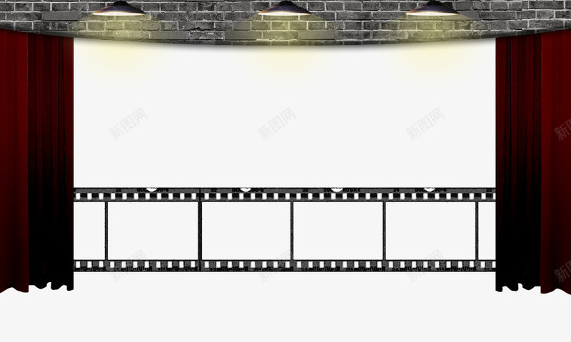 旧电影风格幕布png免抠素材_新图网 https://ixintu.com 器材 怀旧 放电影 旧时代 旧电影 旧电影风格幕布 电影器材 老电影