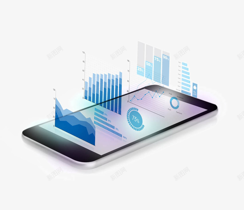 智能手机与信息图表png免抠素材_新图网 https://ixintu.com 信息科技 商务图表 商务统计表 数码电子产品 智能手机 智能手机与信息图表 现代科技 网络科技 通讯科技 金融财务