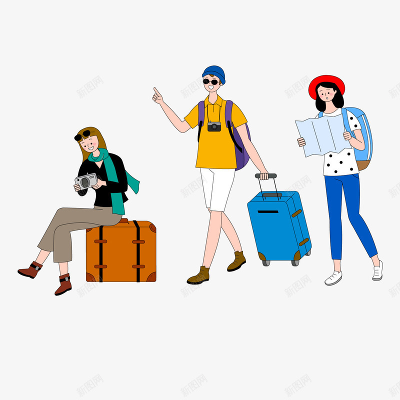 旅行业余爱好运动矢量图ai免抠素材_新图网 https://ixintu.com 业余生活 健康 地图 墨镜 插画 爱好 行李箱 身体 运动 矢量图