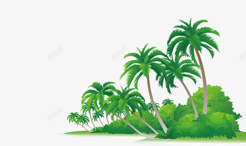 树png免抠素材_新图网 https://ixintu.com 假期 夏天 度假 旅行 暑假 树 海底 海滩