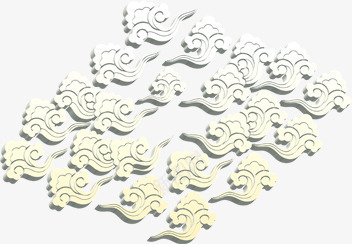 简约白色云纹png免抠素材_新图网 https://ixintu.com 白色 简约 设计
