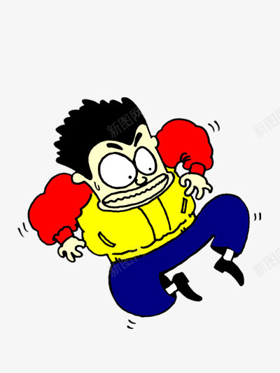 吃惊的男孩png免抠素材_新图网 https://ixintu.com 人物 卡通 吓傻 害怕