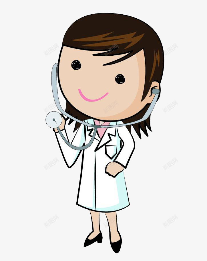 戴着听诊器的女医生png免抠素材_新图网 https://ixintu.com 体检 健康检查 听诊器 女医生 检查 检查身体 检测 测量血压 血压 量一量 量血压