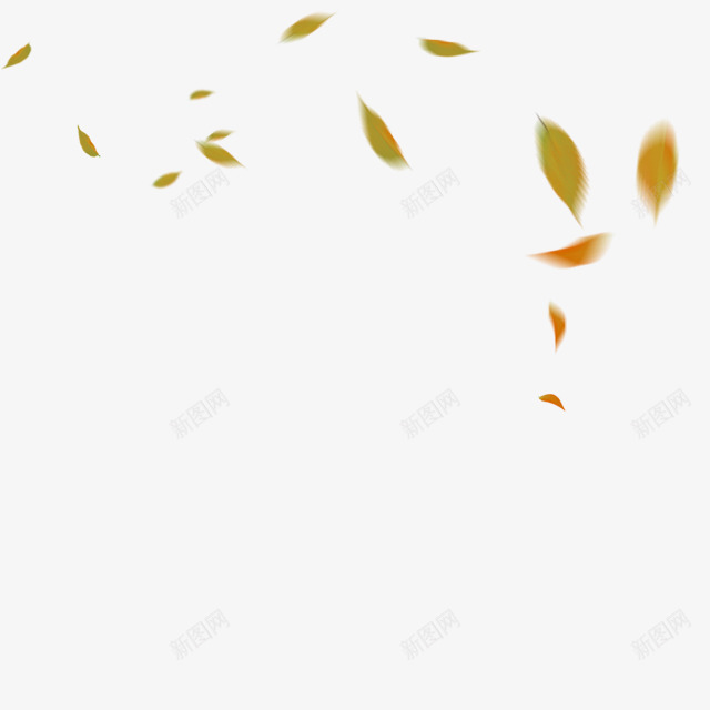落叶png免抠素材_新图网 https://ixintu.com banner banner素材 叶子 秋天元素 黄色