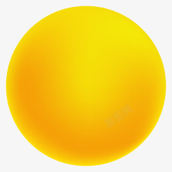 圆形图形橙黄色月亮插画矢量图高清图片