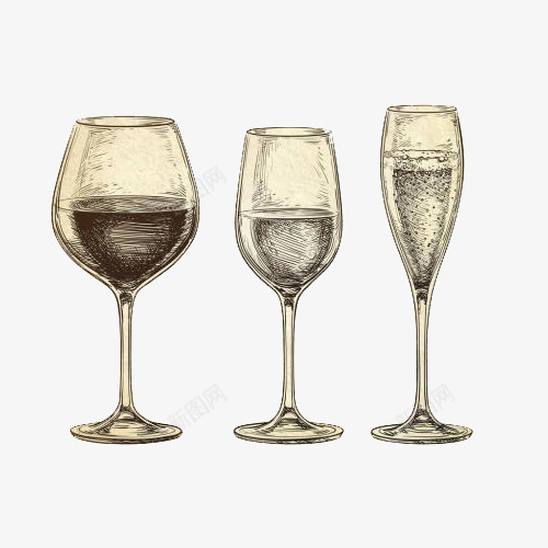简约风格红酒杯素描图案png免抠素材_新图网 https://ixintu.com 图案 简单线条 简约风格 素描风格 红酒杯 红酒素描 装饰