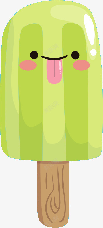 可爱夏天冷饮冰淇淋图标png_新图网 https://ixintu.com 冰淇淋 冷饮 可爱 图标 夏天 夏日 笑脸 舌头