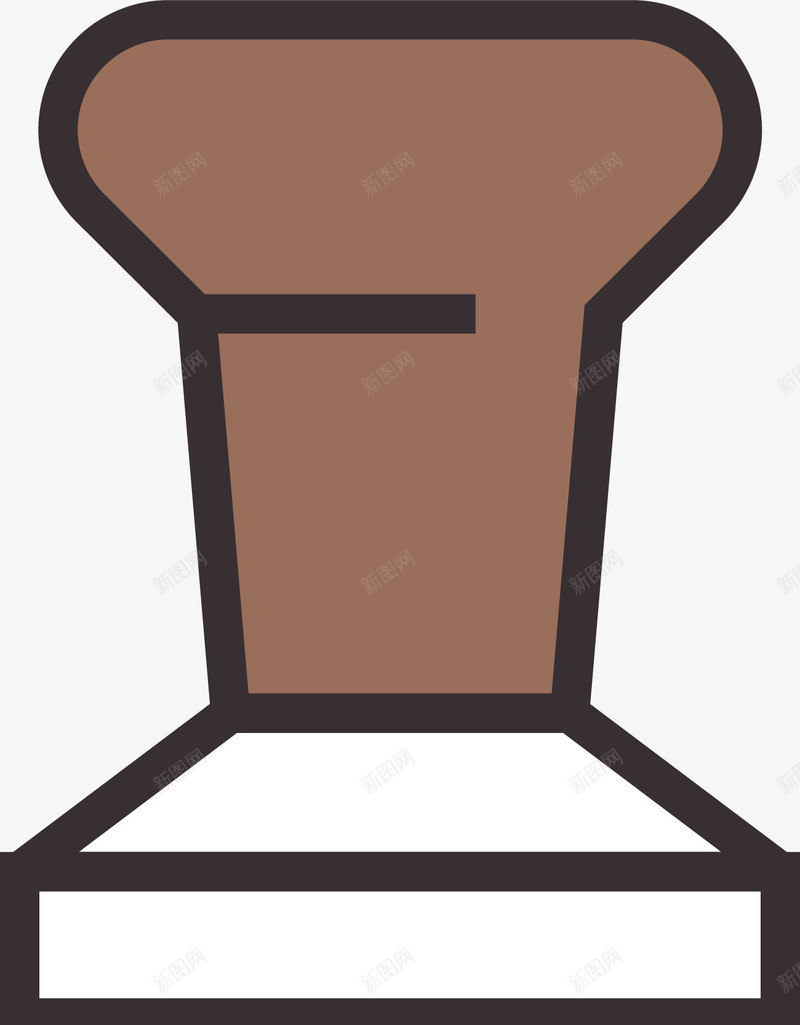 咖啡网站标图标png_新图网 https://ixintu.com 卡通有趣 印章 彩色底纹 扁平化 矢量图案 简约图标