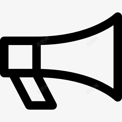 警察的扩音器图标png_新图网 https://ixintu.com 喇叭 工具 抗议 播音员 欢呼