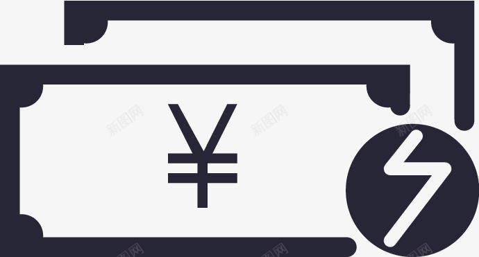 闪电退款图标png_新图网 https://ixintu.com 闪电退款