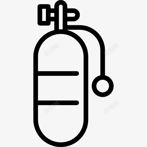 空气罐图标png_新图网 https://ixintu.com 夏天 氧气 潜水