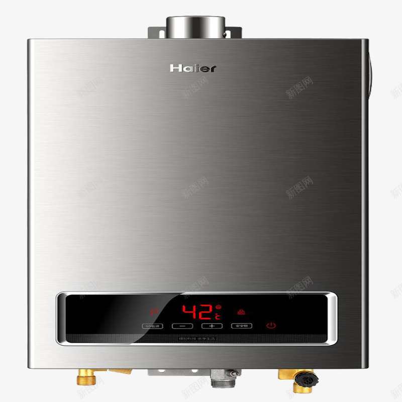 海尔正方形热水器png免抠素材_新图网 https://ixintu.com 多孔热水器 水位显示 水量显示 海尔大热水器 温度显示 热度显示 速热