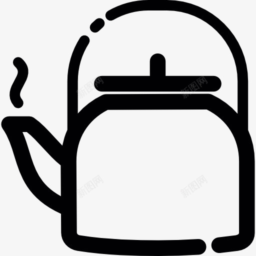 壶图标png_新图网 https://ixintu.com 厨房用具 咖啡壶 工具和用具 水壶 热饮料