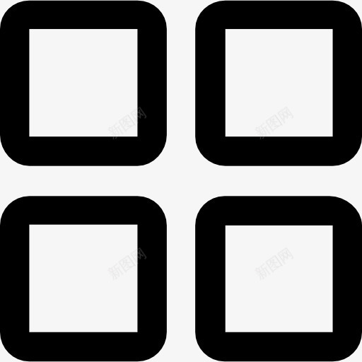 广场四平方图标png_新图网 https://ixintu.com chapps 四 平方 形状 按钮 按键 接口 正方形 象征 键盘