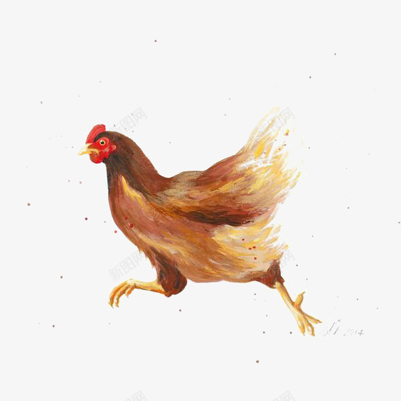 奔跑的小鸡png免抠素材_新图网 https://ixintu.com 卡通小鸡 奔跑的鸡 小鸡免扣元素 小鸡插画 手绘小鸡