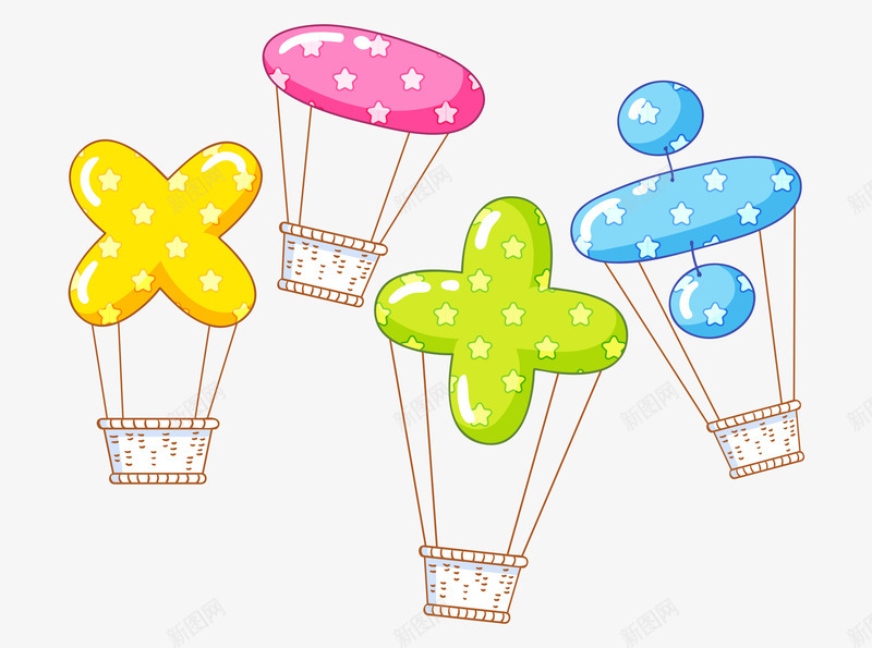 卡通加减乘除png免抠素材_新图网 https://ixintu.com 卡通 卡通加减乘除 彩色 手绘