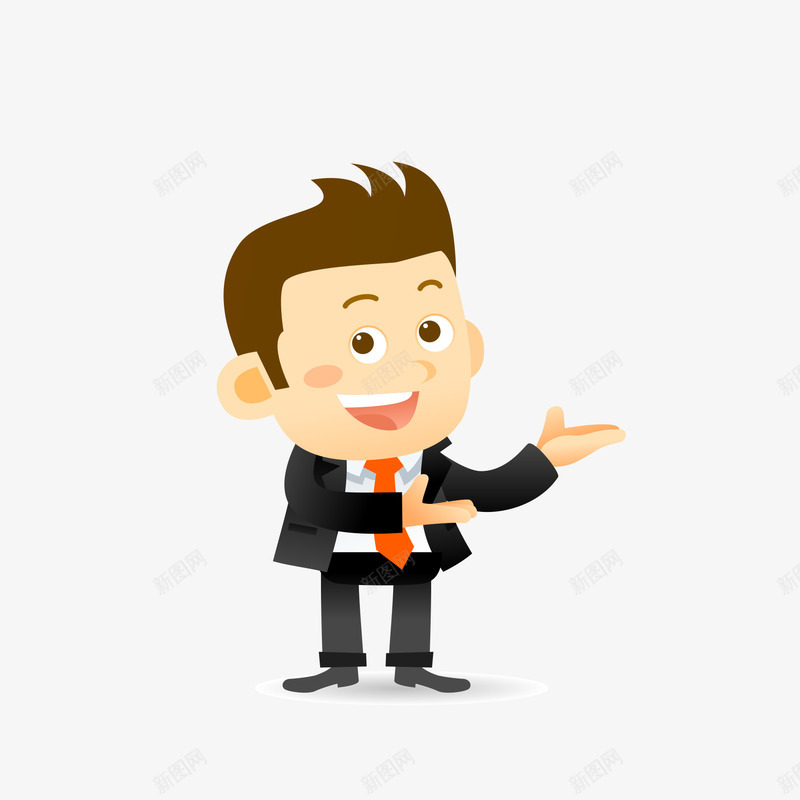 穿西装的男性png免抠素材_新图网 https://ixintu.com 上班族 上班族海报 介绍 卡通人物 展示