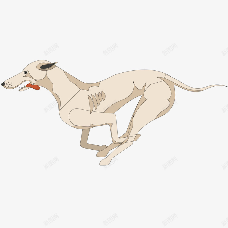 卡通奔跑的小狗动物矢量图ai免抠素材_新图网 https://ixintu.com 动物设计 卡通 奔跑 小狗 手绘 流浪狗 矢量图