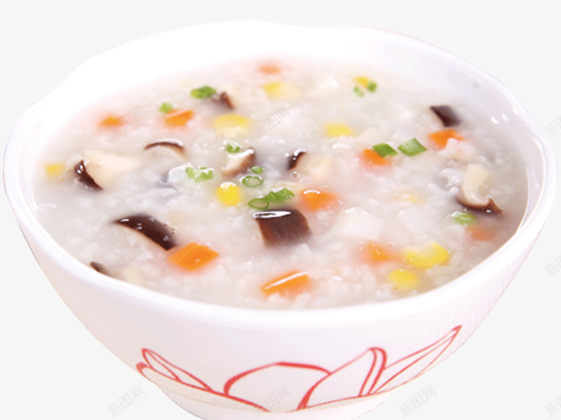 香菇玉米蔬菜粥psd免抠素材_新图网 https://ixintu.com 免扣素材 大米 玉米粒 米粥 粥 菜类图片 蔬菜 香菇