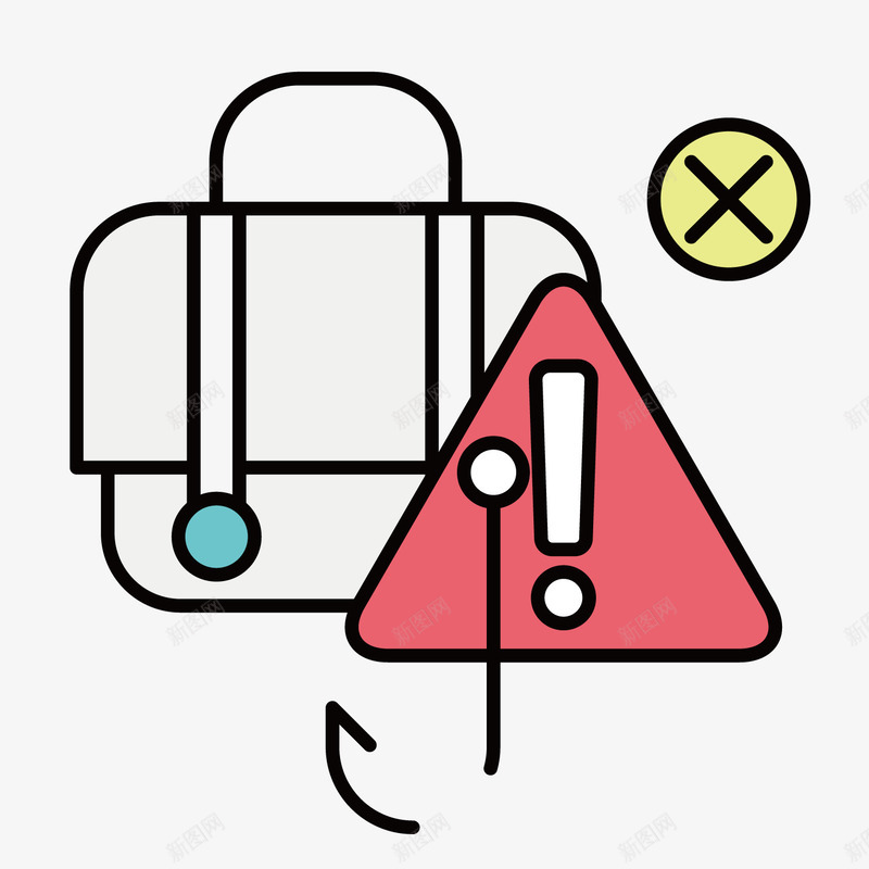 安全标矢量图图标ai_新图网 https://ixintu.com ICONS 图标 图标ICONS 图标设计 数据 文件 文件夹 矢量素材 科技网络 线性图标 网络图标 网络安全 矢量图