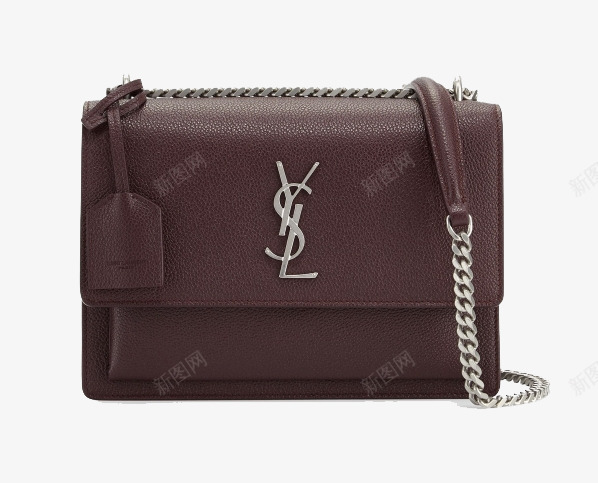 SaintLaurent棕色链条包png免抠素材_新图网 https://ixintu.com SaintLaurent 包包 圣罗兰 女包 手包 手袋