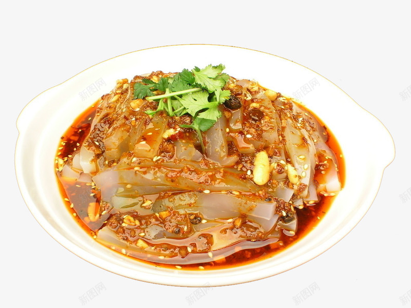 粉皮png免抠素材_新图网 https://ixintu.com 东北大拉皮 东北拉皮 传统美食 凉粉 川北凉粉 拉皮