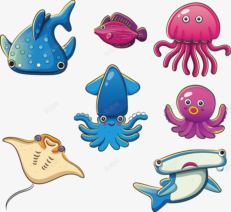 海底生物鱼类png免抠素材_新图网 https://ixintu.com 海底 海底生物 海底鱼类 生物 鱼类