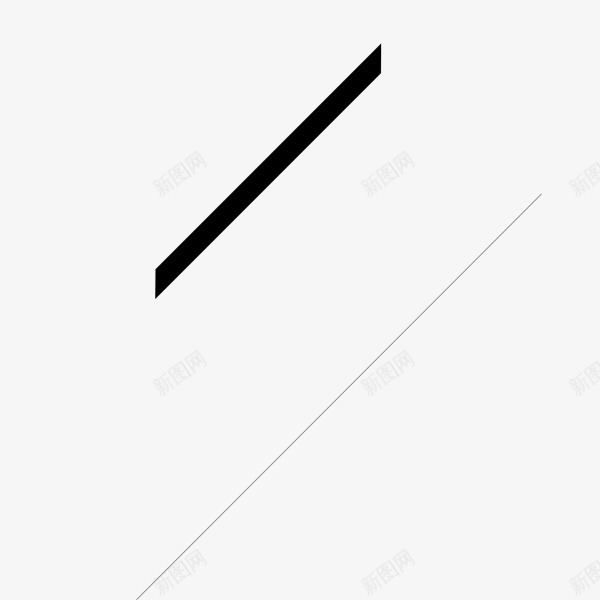 黑色线条png免抠素材_新图网 https://ixintu.com 几何 斜线 斜线条 科技 线性