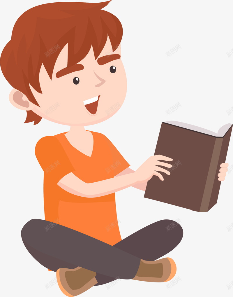 世界知识产权日看书的男孩png免抠素材_新图网 https://ixintu.com 世界知识产权日 坐着看书 坐着读书 开心 棕色书本 看书的男孩 短发男孩