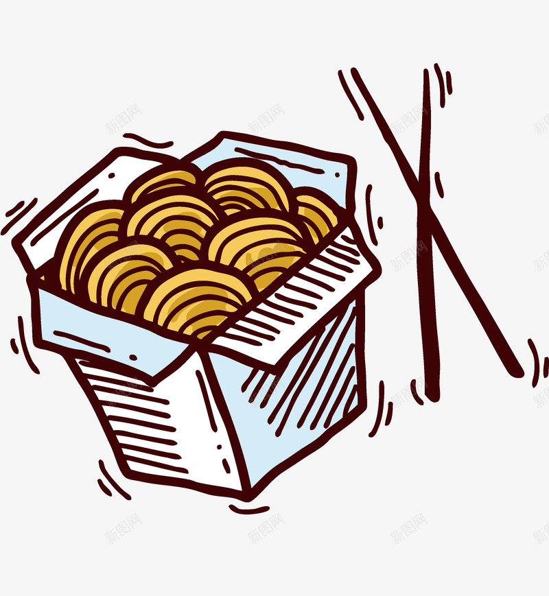 手绘png免抠素材_新图网 https://ixintu.com 手绘 饮食 鸡米花