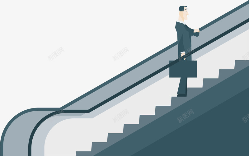 赶飞机的商务人士png免抠素材_新图网 https://ixintu.com 上楼 人爬楼梯 台阶 商务 手扶梯 手拿飞机 楼梯 看手表 自动扶梯 走楼梯 赶时间 赶飞机 阶梯